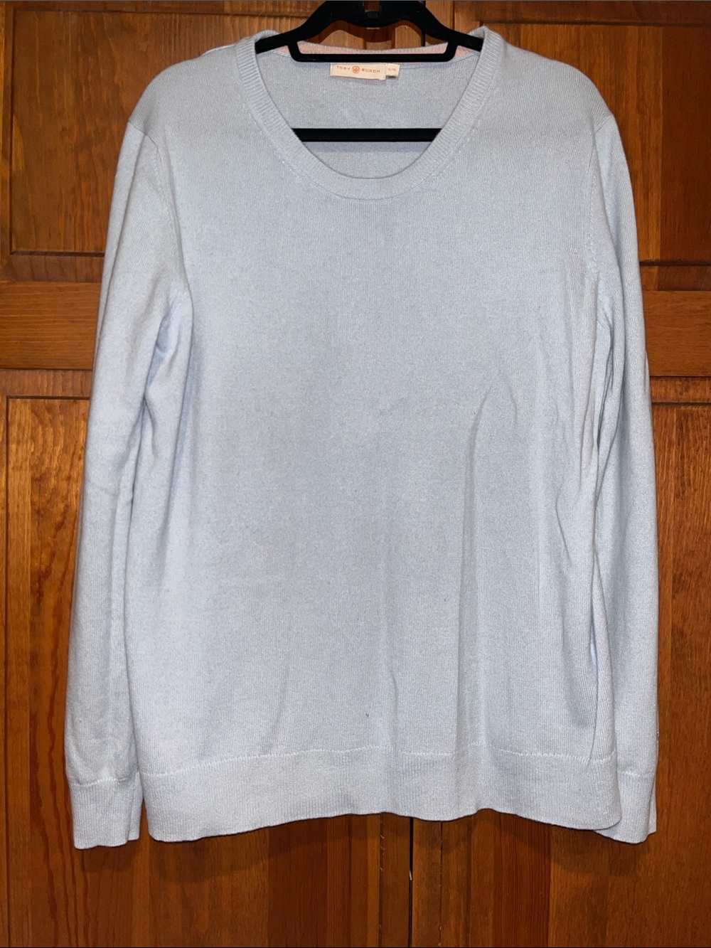 Tory Burch  Pale Blue cashmere Crewneck Sweater